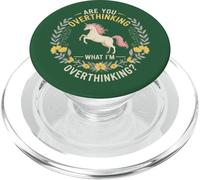 Cheval, est-ce Que tu réfléchis trop à ce Que Je Pense trop PopSockets PopGrip pour MagSafe
