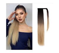 Cheval Extension Long Straight Ponytail Extension 26inch Heat Resistant Synthetic Extensions Wig Wrap Around Clip In Hairpieces for Women Girls