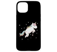 Cheval Fantaisie Licorne sautant avec Queue colorée Coque pour iPhone 15 Plus