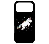 Cheval Fantaisie Licorne sautant avec Queue colorée Coque pour iPhone 17 Pro Max