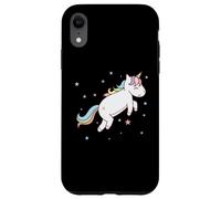 Cheval Fantaisie Licorne sautant avec Queue colorée Coque pour iPhone XR