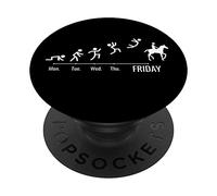 Cheval Fer à Cheval Cavaliers Chevaux Weekend Cheval PopSockets PopGrip Adhésif