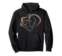 Cheval Fille Cavalière Passion Équitation Cadeau Sweat à Capuche
