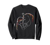 Cheval Fille Cavalière Passion Équitation Cadeau Sweatshirt