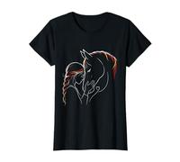 Cheval Fille Cavalière Passion Équitation Cadeau T-Shirt