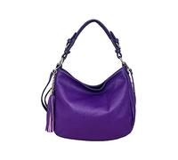 Cheval Firenze Sac à bandoulière Annalisa, cuir véritable fabriqué en Italie, aubergine