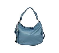 Cheval Firenze Sac à bandoulière Annalisa, cuir véritable fabriqué en Italie, bleu ciel