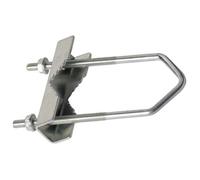 Cheval galvanisé pour antennes TV et paraboles - Support de fixation pour poteau d'antenne - Structure résistante pour installation extérieure - LEMAG SRL