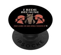 Cheval Girl Adulte Still a Horse Girl for Life Cadeau équestre PopSockets PopGrip Adhésif
