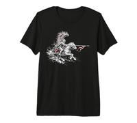 Cheval Guerrier Hussar ailé polonais T-Shirt Haut de Gamme