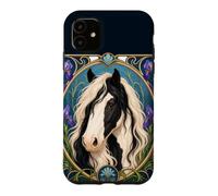 Cheval Gypsy Vanner Art Nouveau Coque pour iPhone 11