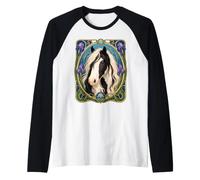 Cheval Gypsy Vanner Art Nouveau Manche Raglan