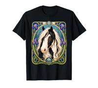 Cheval Gypsy Vanner Art Nouveau T-Shirt