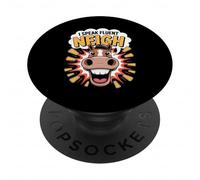 Cheval Humour I Speak Fluent Neigh Cartoon Pony PopSockets PopGrip Adhésif