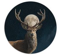 Cheval, Immense Pleine Lune,Puzzles pour Adultes 1000pcs (67.5x67.5cm),Jeux De Défi