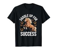 Cheval inspirant en selle pour réussir T-Shirt