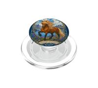 Cheval islandais Art Nouveau Paysage islandais PopSockets PopGrip pour MagSafe