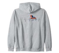 Cheval islandais Drapeau nordique Islande battement de cœur Sweat à Capuche