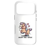 Cheval Kawaii Mignon Dream Ride Repeat Horse Coque pour iPhone 17 Pro