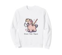 Cheval Kawaii Mignon Dream Ride Repeat Horse Sweatshirt