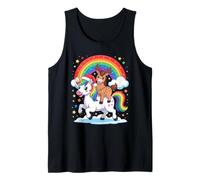 Cheval Licorne Arc-en-Ciel Équitation Chevaux Débardeur