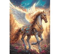 Cheval Licorne avec Ailes Puzzle 300 Pièces pour Adultes Art Moderne Educa Jeu De Réflexion Famille Relaxation Assemblage Amusant Cadeau De Fête 300 PCS