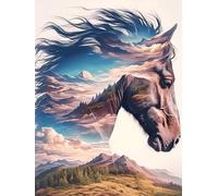 Cheval Licorne dans Les Montagnes Puzzles 300 Pièces pour Adultes Educa Jeu De RéflexionChallenge Créatif Détente Décoration Intérieure Cadeau 300 PCS