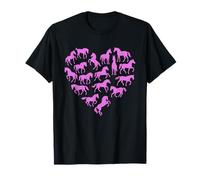 Cheval Lover Design Cœur Équestre Cavalier Chevalier T-Shirt