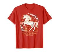 Cheval Lunaire majestueux pour la célébration du Nouvel an Chinois 2026 T-Shirt
