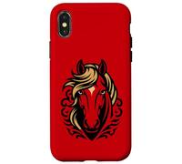 Cheval Lunaire pour la Force et l'esprit du Nouvel an Chinois 2026 Coque pour iPhone X/XS