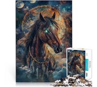 Cheval Magique Fantastique Puzzles pour Adolescents de 1000 pièces Jouets éducatifs est idéal comme Cadeau pour Toute la Famille 38x26cm