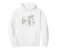 Cheval Maman Bébé Mère Enfant Amour Sweat à Capuche