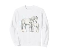 Cheval Maman Bébé Mère Enfant Amour Sweatshirt