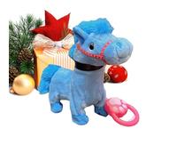 Cheval marchant électrique réaliste avec corde de plomb, mouvement animé pour enfants, coursier galop interactif | Jouet attrayant pour enfants d'âge préscolaire