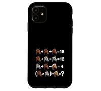 Cheval Math Equation Puzzle Funny Algèbre Enseignant Élève Coque pour iPhone 11