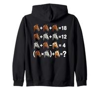Cheval Math Equation Puzzle Funny Algèbre Enseignant Élève Sweat à Capuche