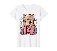 Cheval Mignon 14e Anniversaire Fille B-Day 14 Ans T-Shirt