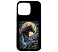 Cheval Mystique au avec de Lune - Cavalier Coque pour iPhone 15 Pro Max