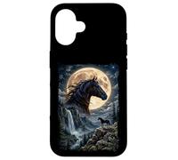 Cheval Mystique au avec de Lune - Cavalier Coque pour iPhone 16
