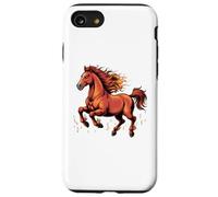 Cheval Nouvel an Chinois 2026 Cheval de Feu Signe du Zodiaque Lunaire Coque pour iPhone SE (2020) / 7/8