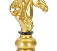 CHEVAL OR ET NOIR 14 x 11 x 27 cm