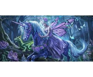 cheval Peinture par Numéros pour Adulte, Peinture Numero Elfe Peinture Numéro Enfant Débutant, DIY Loisirs Créatifs Adultes Kit avec 3 Pinceaux Peintures Acryliques, Home Decor, Cadeau Femme, 40x80cm