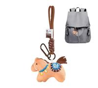 Cheval Peluche Animal - Mascotte du Nouvel An Chinois en Forme de Et Porte-clés, 2026 Année du Cheval Mascotte Porte-clés - Pour Garçons et Filles Ainsi Que Pour Les Vacances Sac à Dos