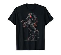 Cheval Portant Un Casque d'art T-Shirt