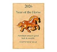 Cheval porte-bonheur élégant en acrylique avec cartes de notes inspirantes pour anniversaire, mariage, festival, échange, cadeau en acrylique, décoration cheval porte-bonheur