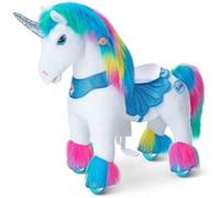 Cheval Porteur Enfant Modele Y licorne arc-en-ciel Bleu