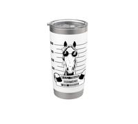 Cheval profils de chevaux Équitation cavalière Cheval Gobelet isotherme en acier inoxydable double paroi