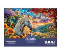 Cheval Puzzle 1000 Piece pour Adultes, Puzzle Difficile Jeu D'adresse pour Toute La Famille 38x26cm/1000pcs