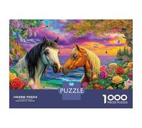 Cheval Puzzle 1000 Piece pour Adultes, Puzzle Difficile Jeu D'adresse pour Toute La Famille 52x38cm/1000pcs