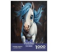 Cheval Puzzle 1000 Pieces Cadeau Unique Jeu Éduchatif Défi Jouet À De Qualité Supérieure Peinture Art pour Adultes Et Enfants 38x26cm/1000pcs